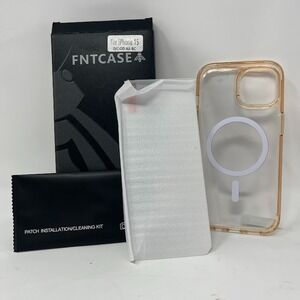 FNTCASE for iPhone 15- Clear Phone Case, Camera Protector, And Screen Protector